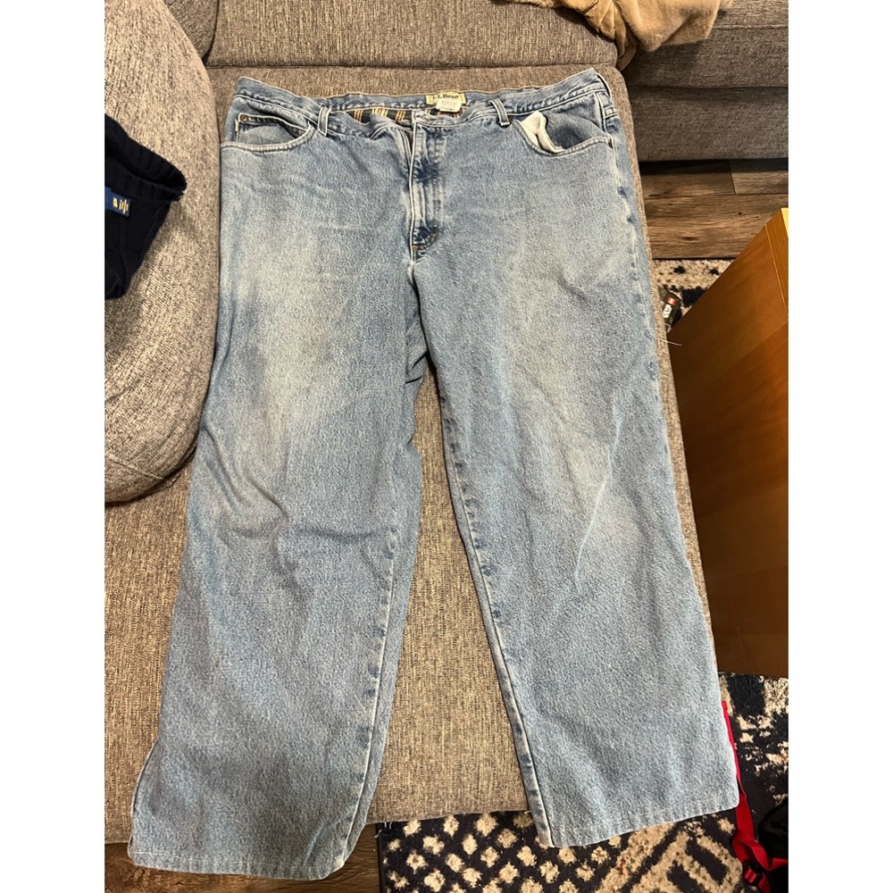 LL Bean Flannel Lined Jeans